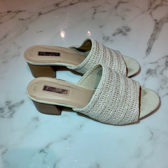 Woven Open-Toed Mules - Picture 1 of 5